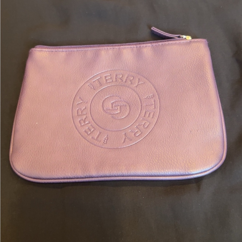 Purple and metallic Terry Zip Pouch 2